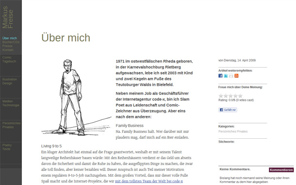 kreative, deutschsprachige WordPress Webseiten