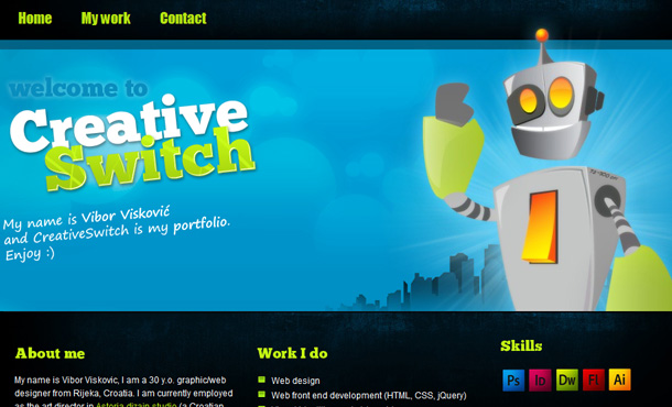 kreative Webdesign Header