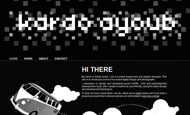 kreative Webdesign Header