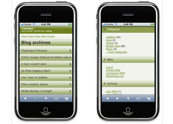 Tools fuer mobile WordPress Webseiten