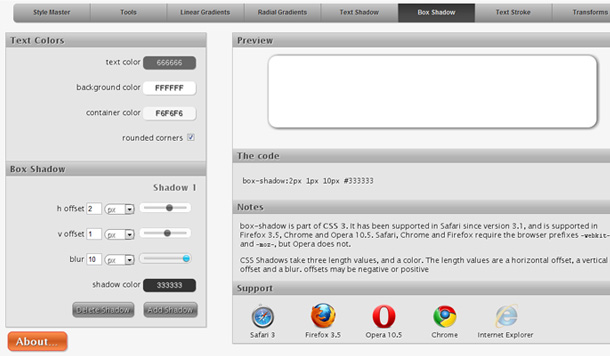 praktische CSS3 Online-Tools