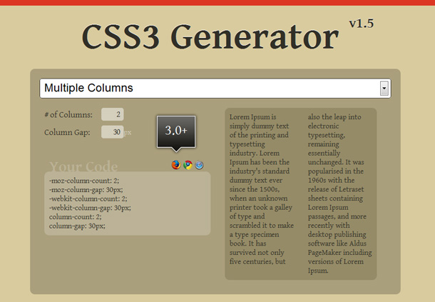 praktische CSS3 Online-Tools