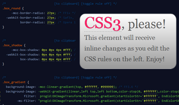 praktische CSS3 Online-Tools