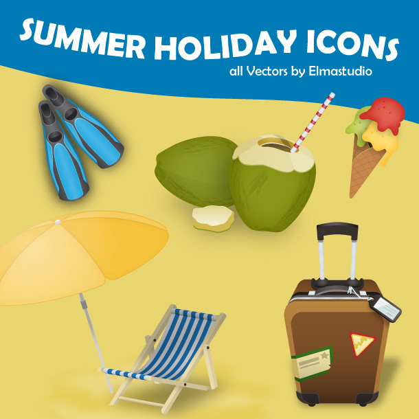 free Summer Holiday Icons