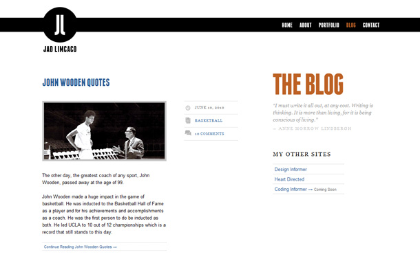 WordPress Blogs minimalistisch