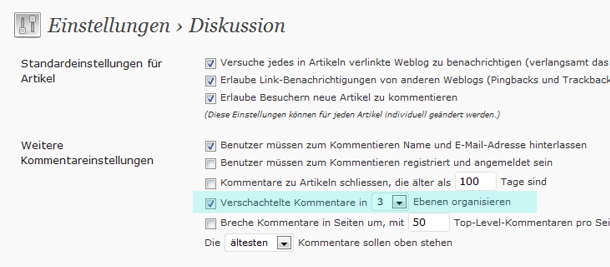 WordPress Kommentare optimieren