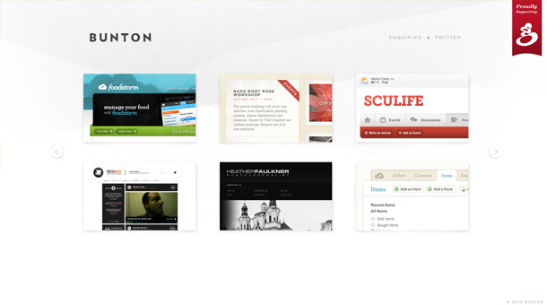 Webdesign Inspiration Featured Slider