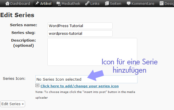 Artikel Serien in WordPress anlegen