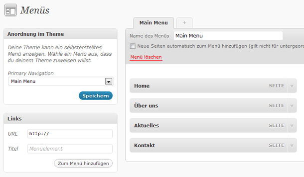 WordPress Theme Programmierung