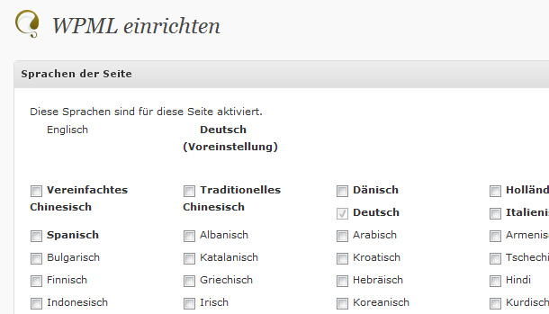 mehrsprachige WordPress-Webseiten mit WPML