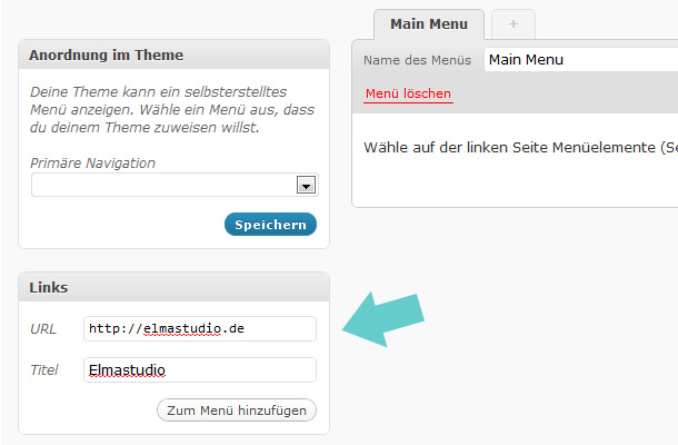 WordPress Custom Menues nutzen