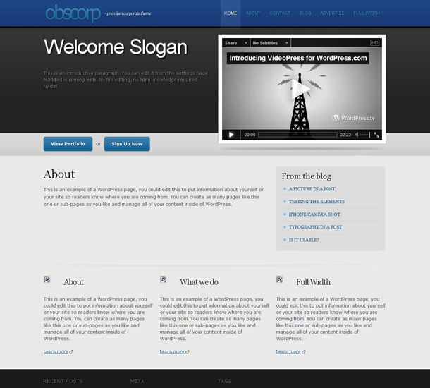 WordPress Themes als CMS