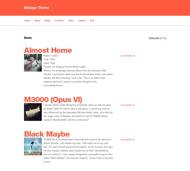 WordPress Themes private Blogs