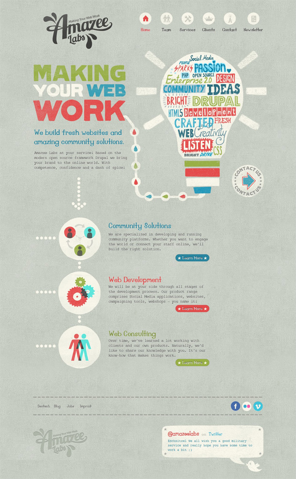 Illustrationen im Webdesign