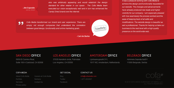 Webseiten Footer Inspiration