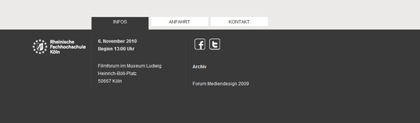 Webseiten Footer Inspiration