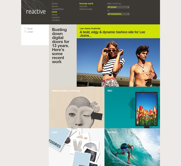 Webdesign Grey Colors
