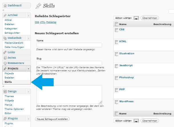 WordPress Custom Post Types anlegen