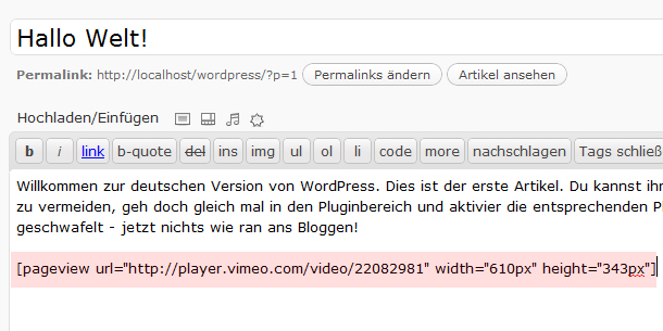 Videos einbetten