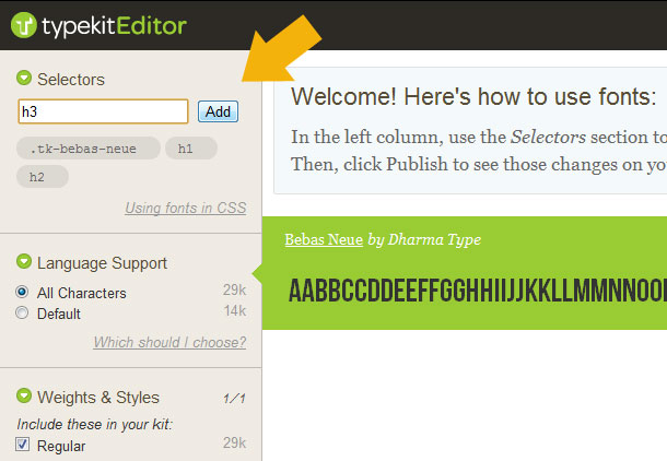 Typekit Schriften nutzen