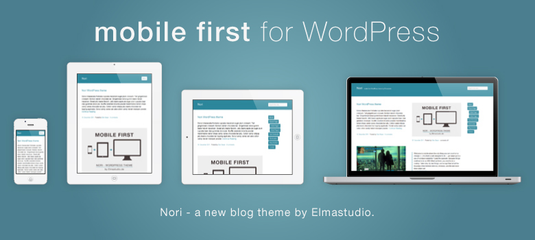 Mobile-first, responsive Premium WordPress-Theme Nori