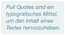 Pull Quotes im Webdesign umsetzen