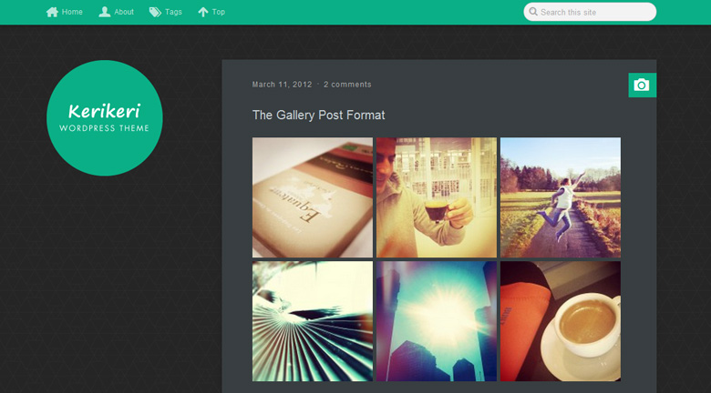 Kerikeri WordPress Theme Dark Version