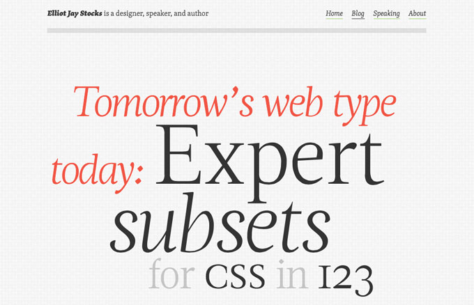 Große Typografie als Webdesign Trend