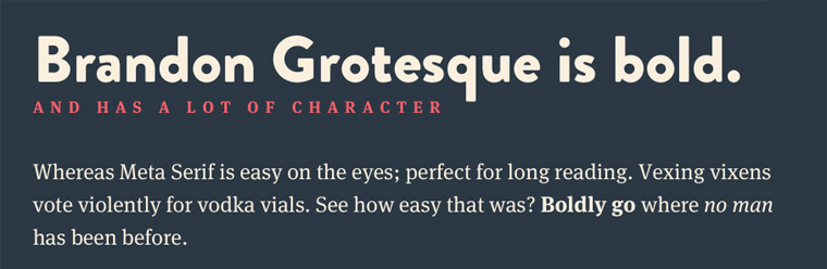 Typekit Webfonts Inspiration