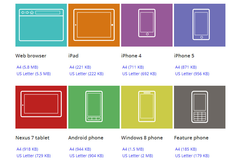 Interface Sketch Skizzenvorlagen zum Ausdrucken