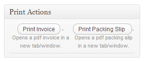 Woocommerce Extension Print Invoices