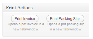 Woocommerce Extension Print Invoices