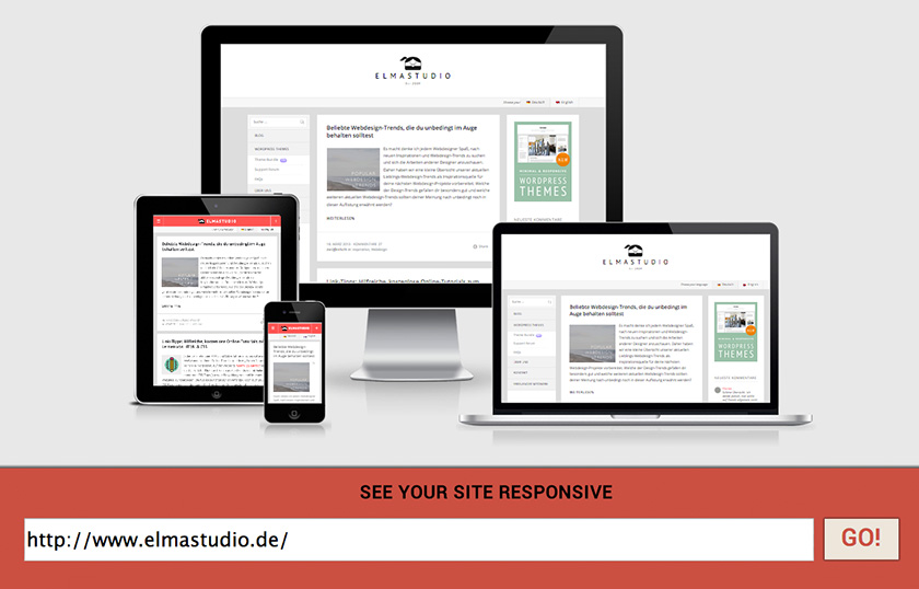 Elmastudio.de auf Am I Responsive?.