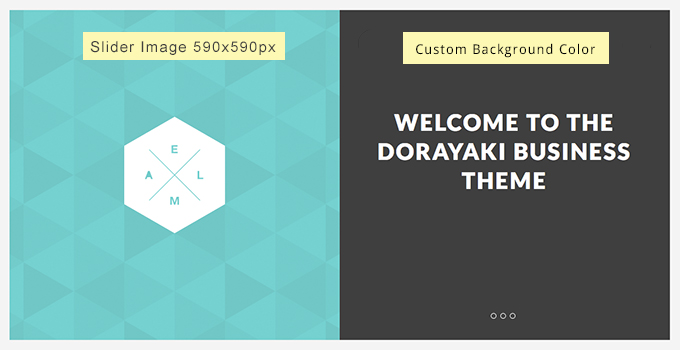 Responsive Slider options for Dorayaki.