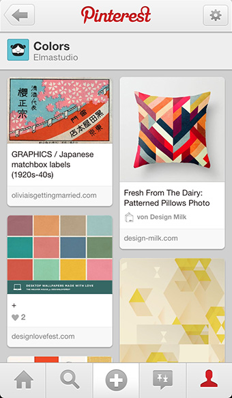 Pinterest iPhone App