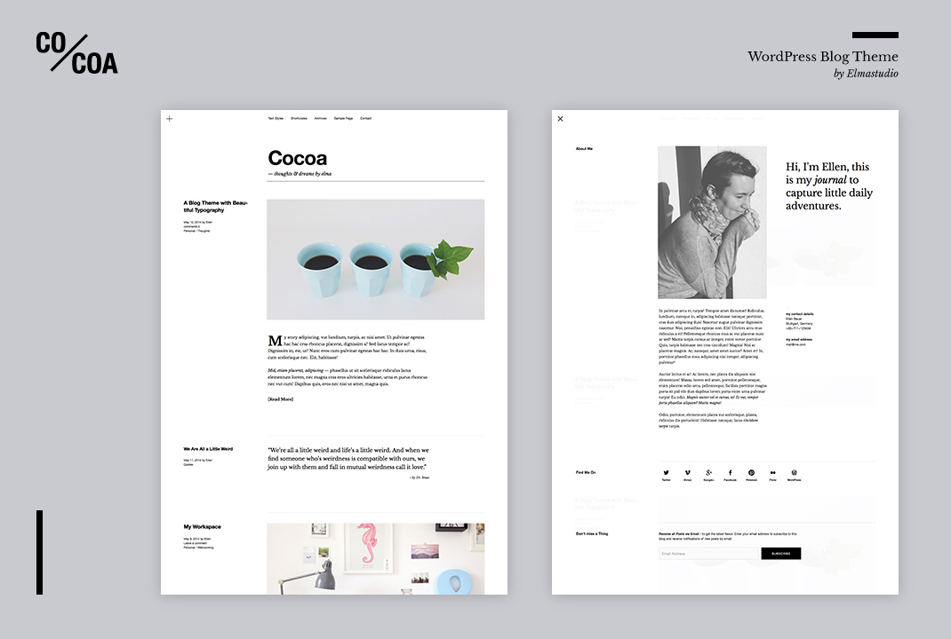 Cocoa: Our newest Premium WordPress Blog Theme