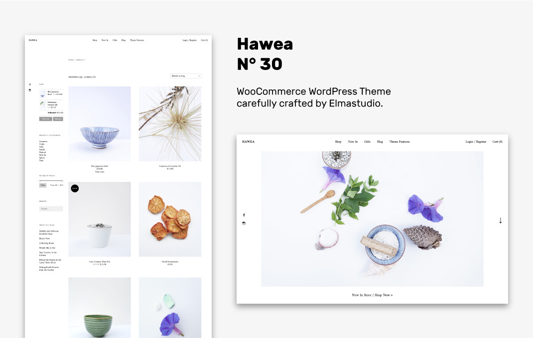 Hawea – Unser neuestes eCommerce Theme für WordPress ist da!