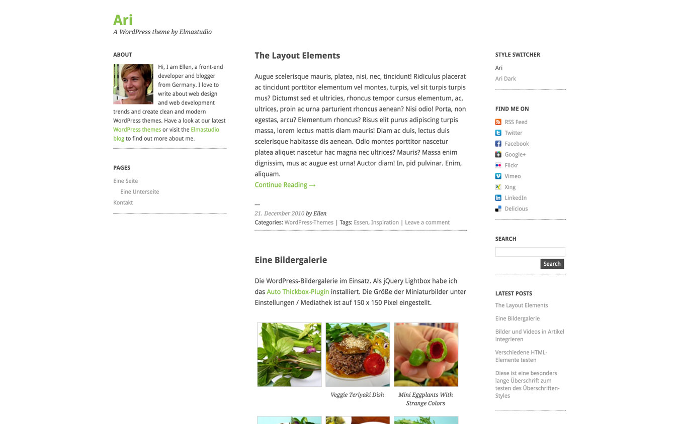Ari WordPress Theme