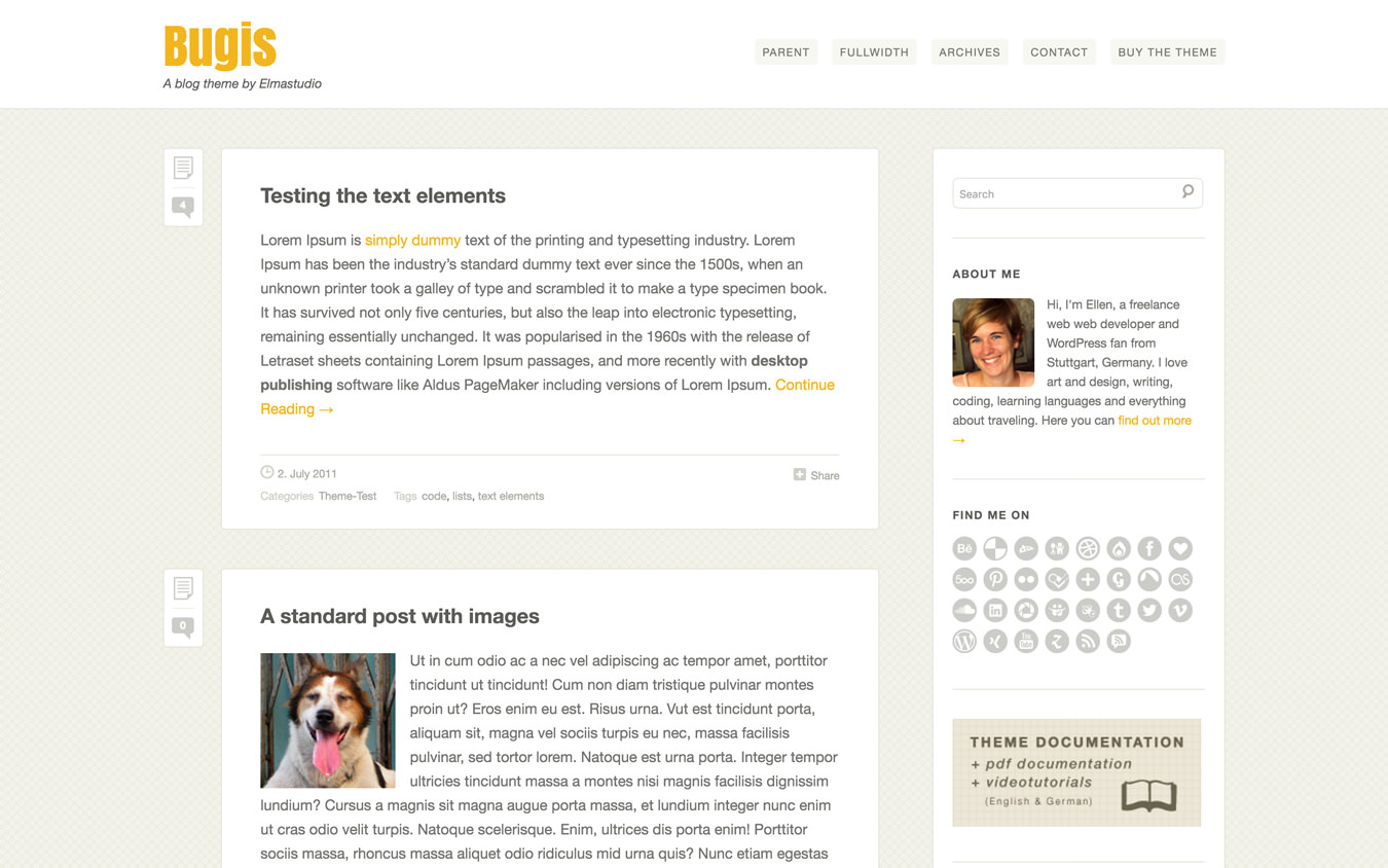 Bugis WordPress Theme