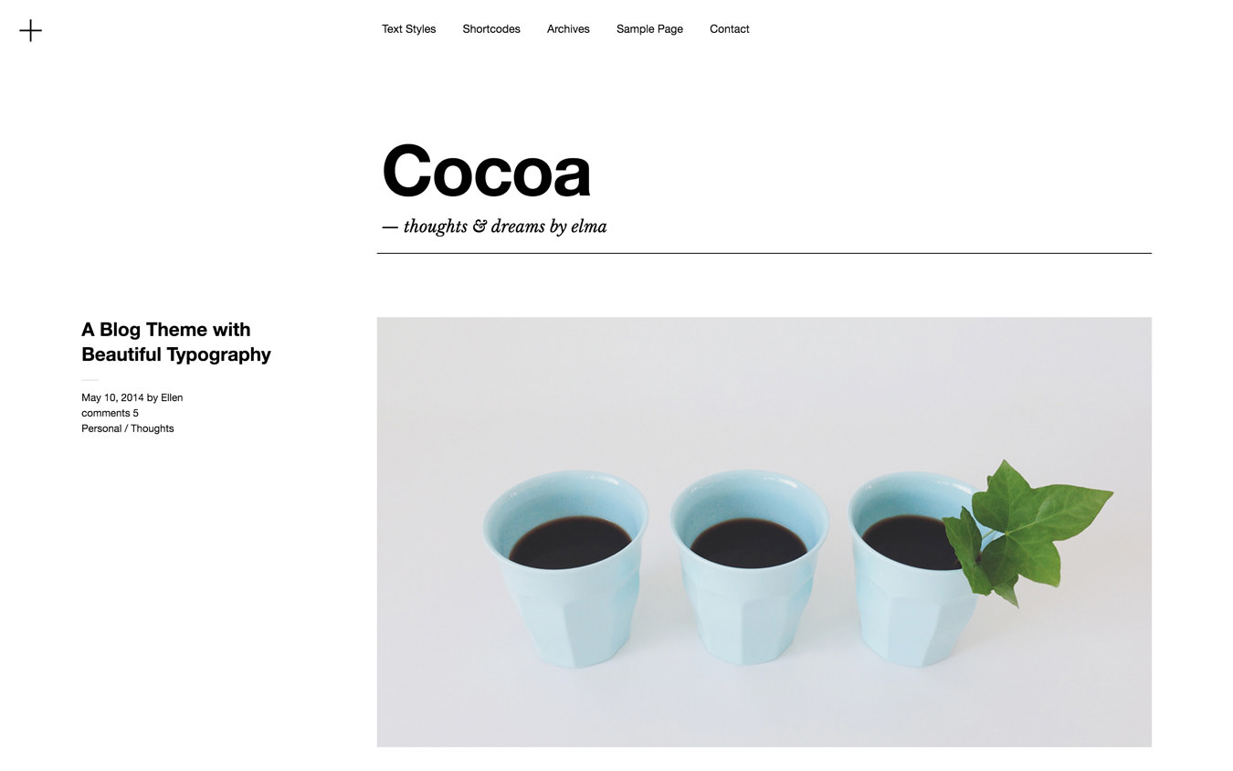 Cocoa WordPress Theme