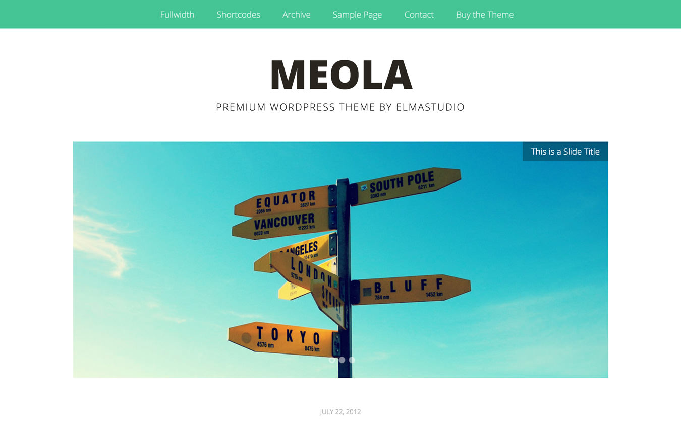 Meola WordPress Theme