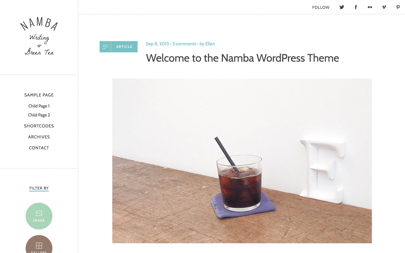 Namba WordPress Theme