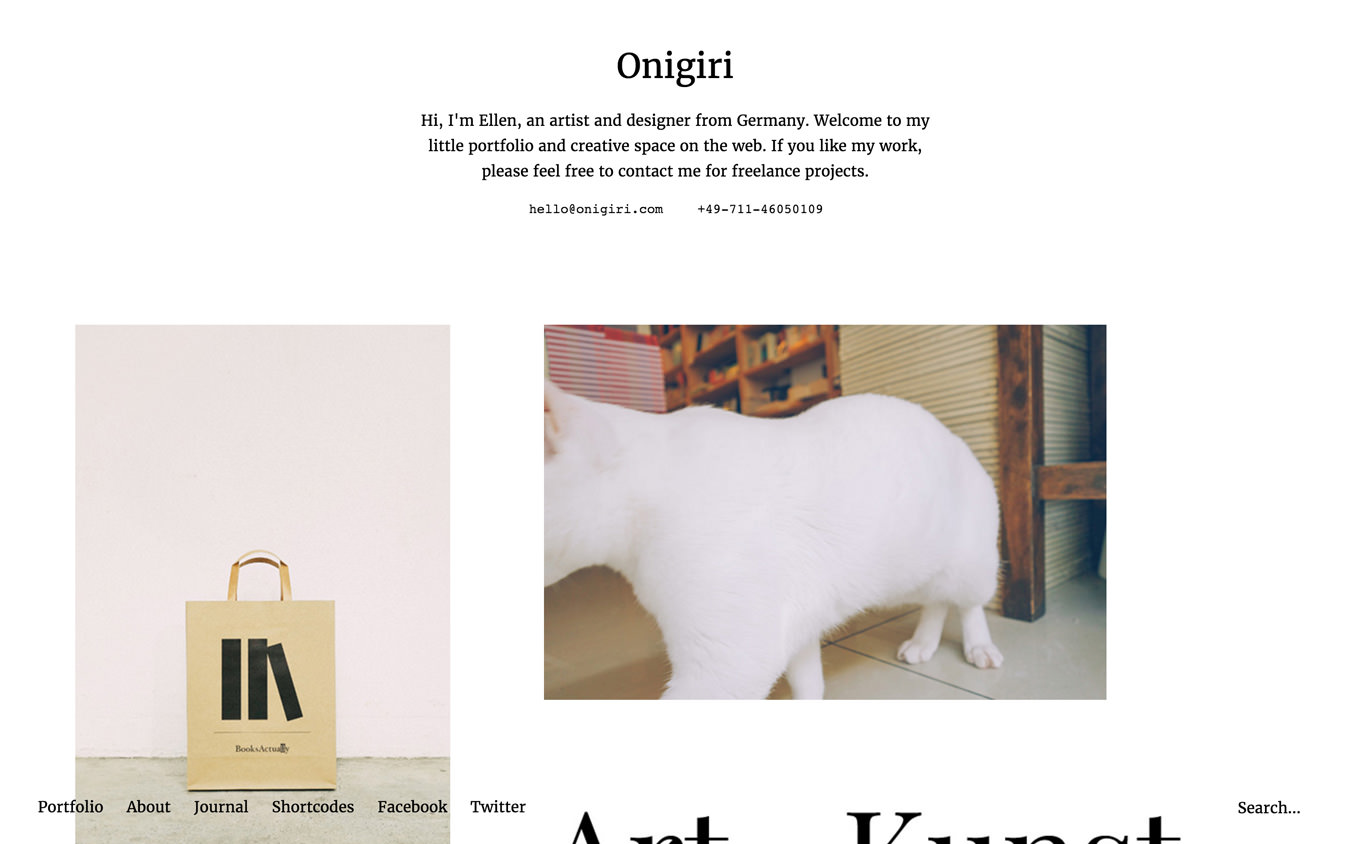 Onigiri WordPress Theme