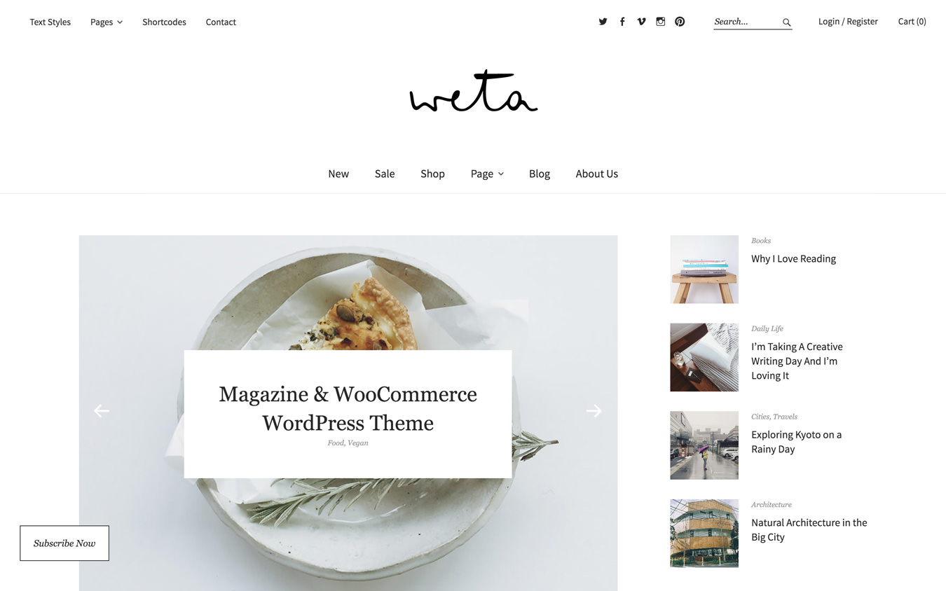 Weta WordPress Theme