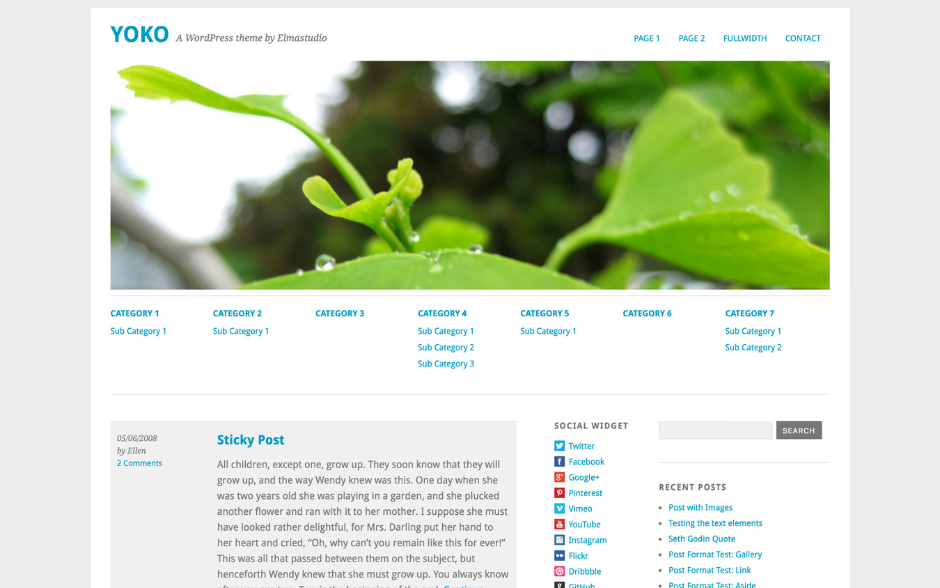 Yoko WordPress Theme