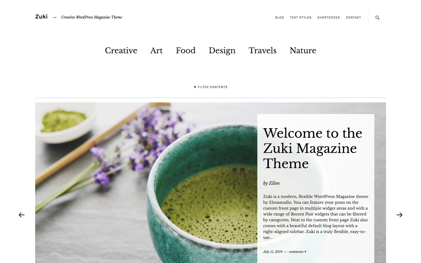 Zuki WordPress Theme