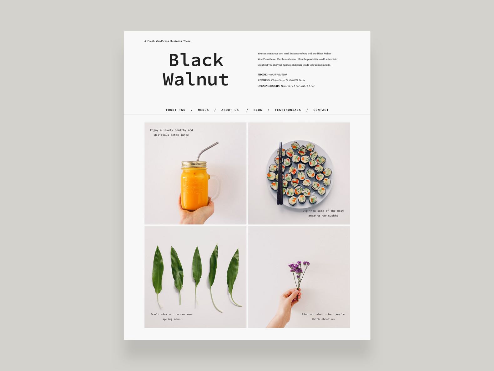 BlackWalnut Business theme