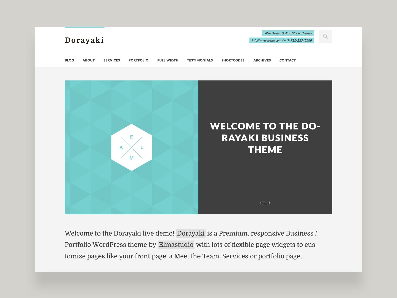 Dorayaki WordPress Business Theme