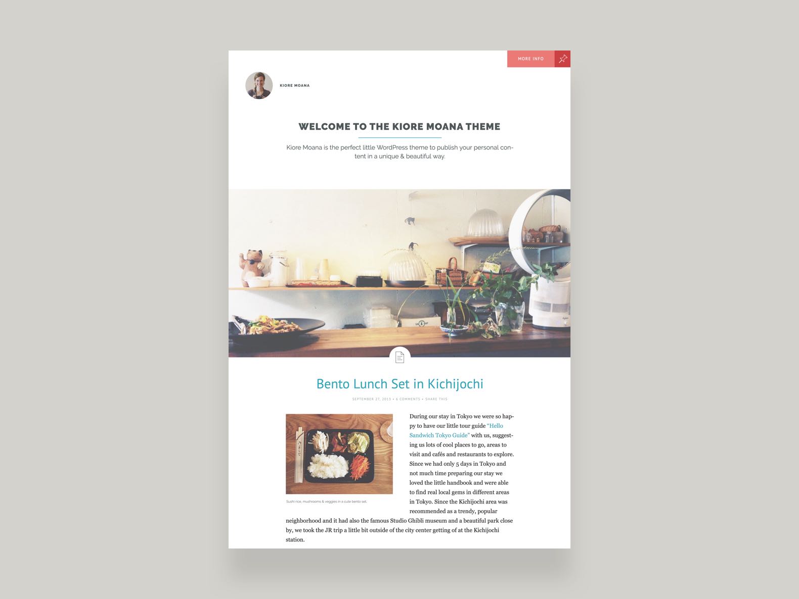 Kiore Moana WordPress Blog Theme
