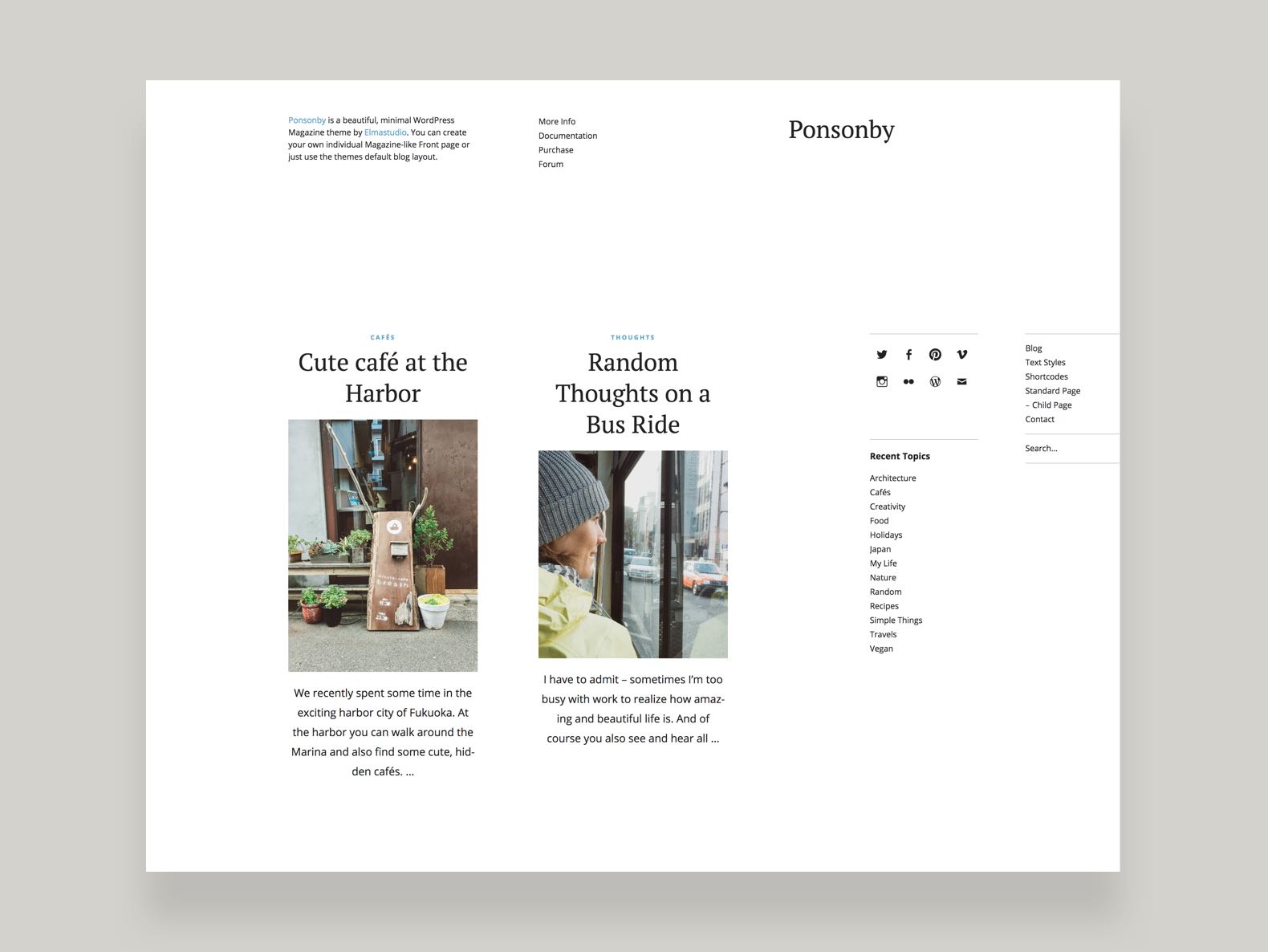 Ponsonby WordPress Magazin Blog Theme